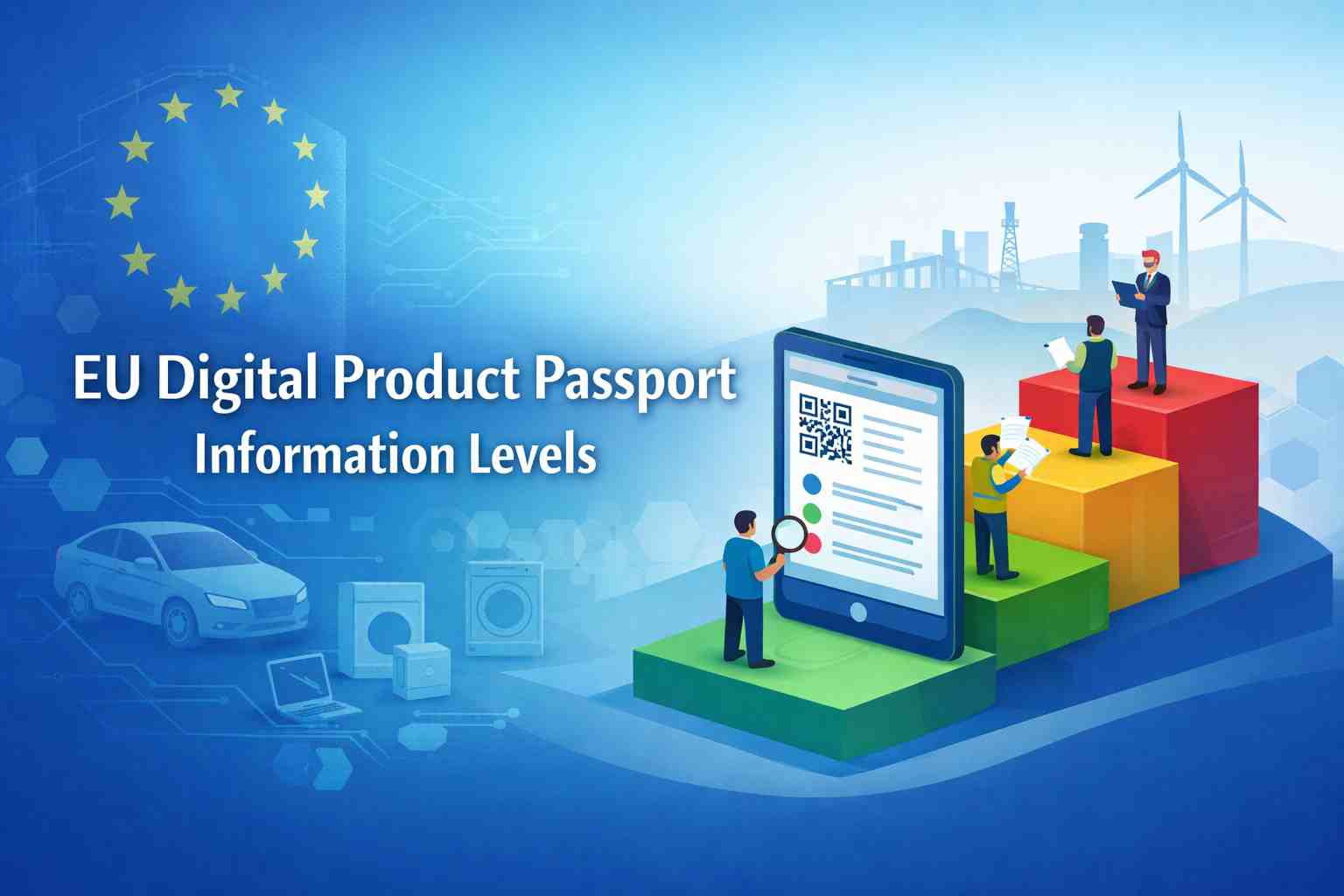 Informationsniveaus für digitale EU-Produktpässe