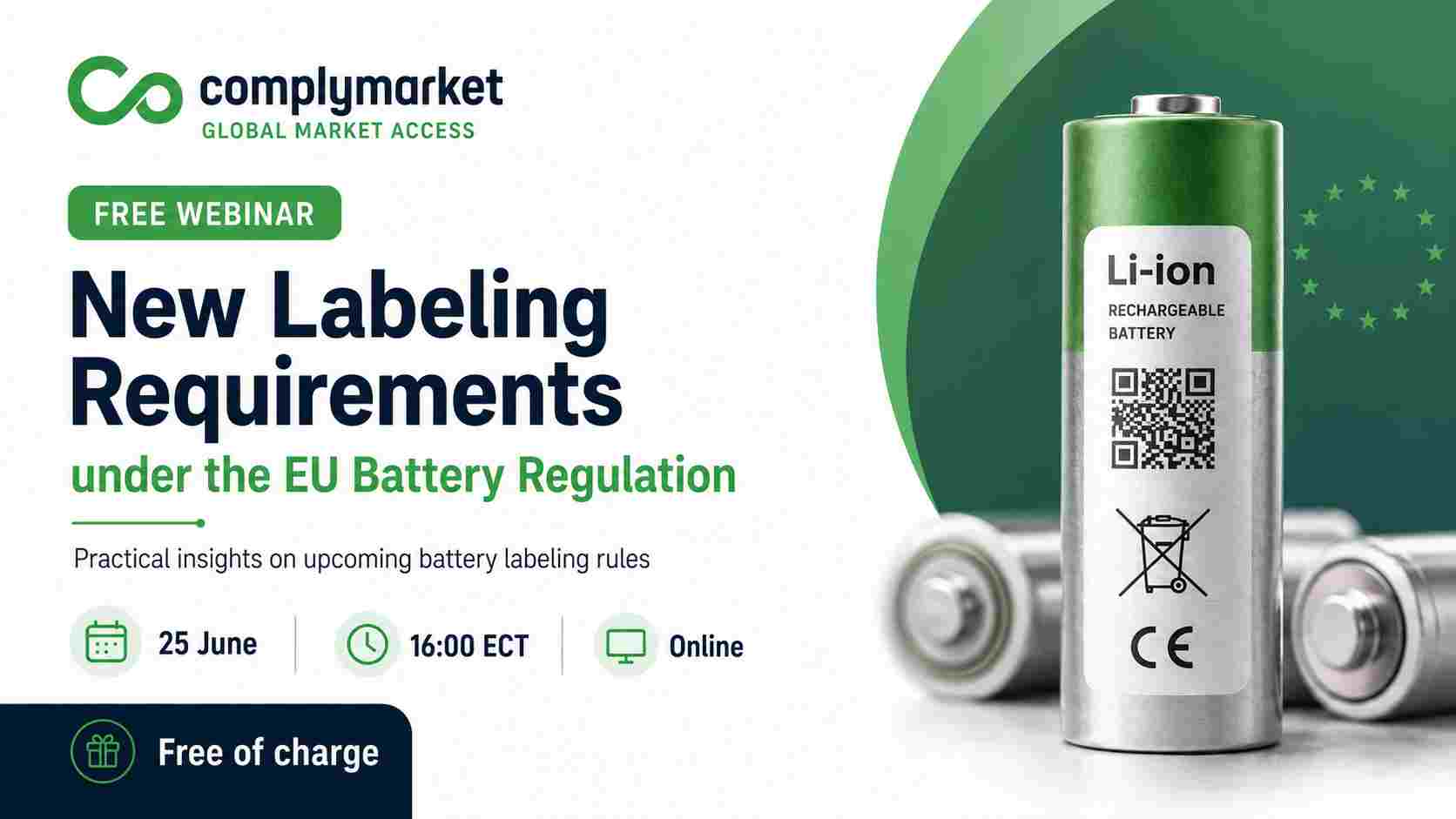 🔋 Neue Kennzeichnungsanforderungen gemäß der EU-Batterieverordnung