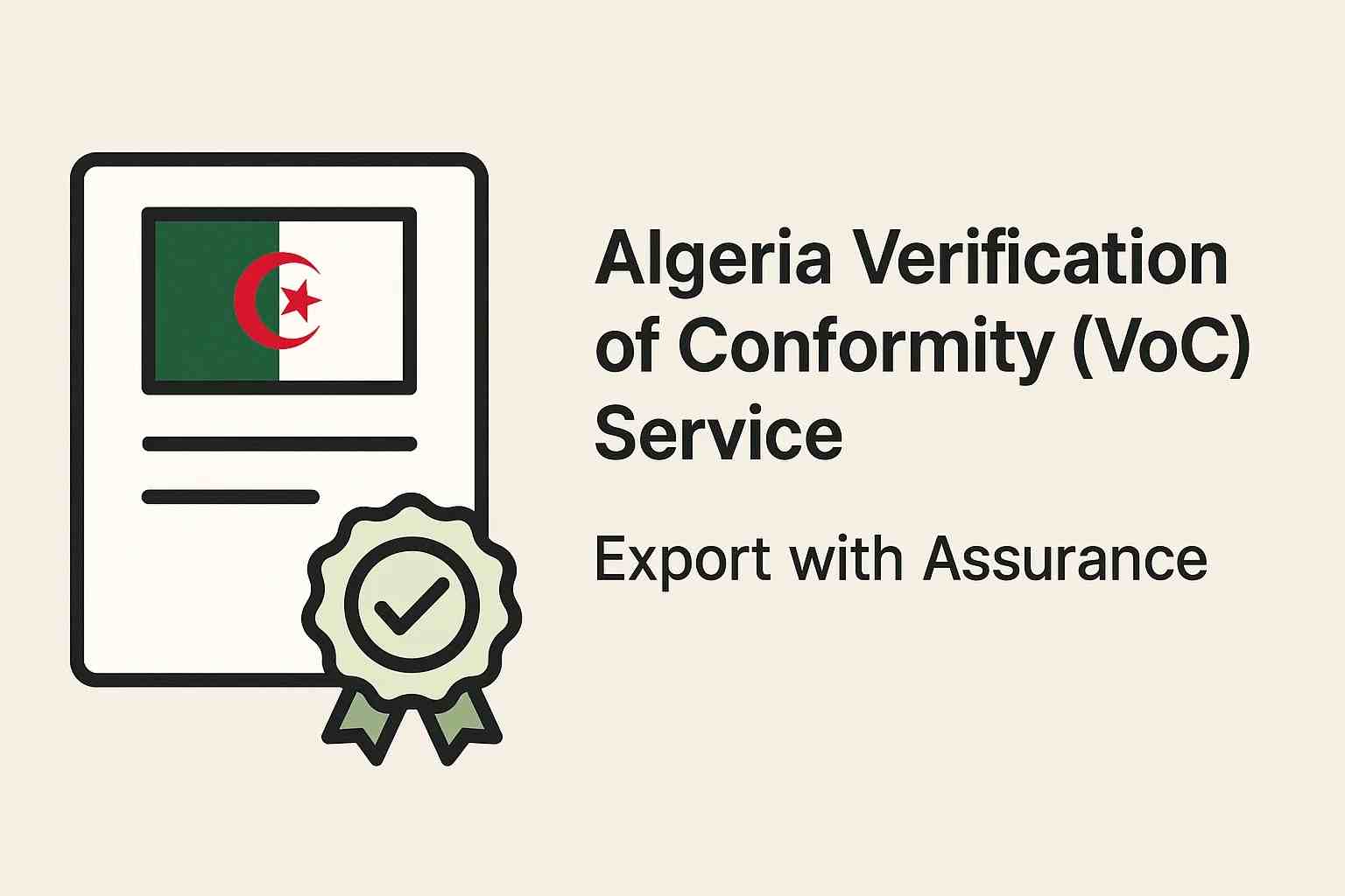 Algerien Konformitätsprüfung