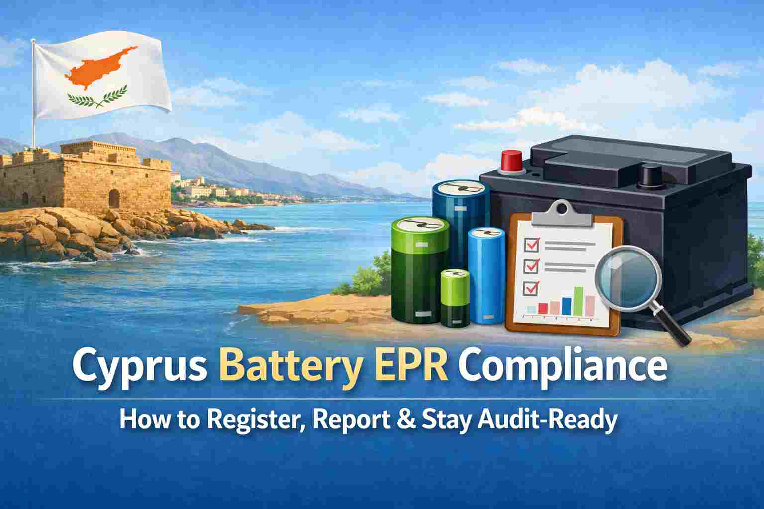Zypern Battery EPR-Konformität: Registrierung und Berichterstattung