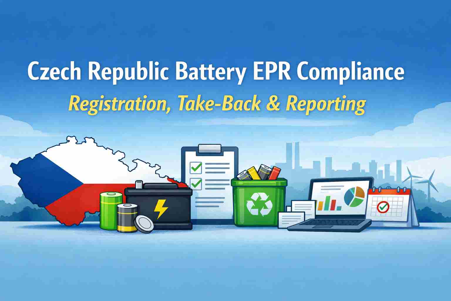 Einhaltung der Batterie-EPR in der Tschechischen Republik: Registrierung und Berichterstattung