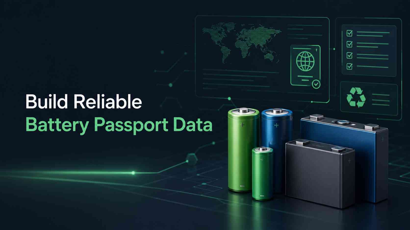Battery passport data dashboard for EV battery compliance and digital product passport readiness