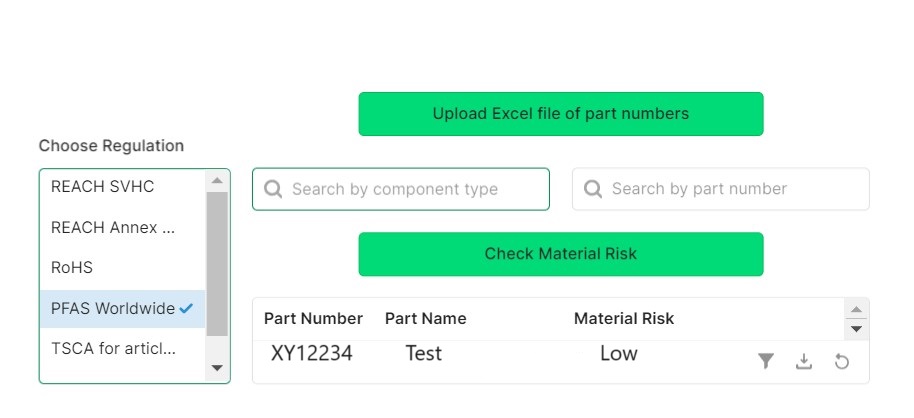 Solution de reporting des PFAS Solution de reporting des PFAS
