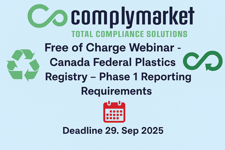  ♻ Deadline 29. SEP 2025 - Canada Federal Plastics Registry - Fase 1 -rapporteringskrav